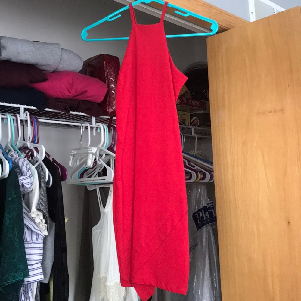 red dress